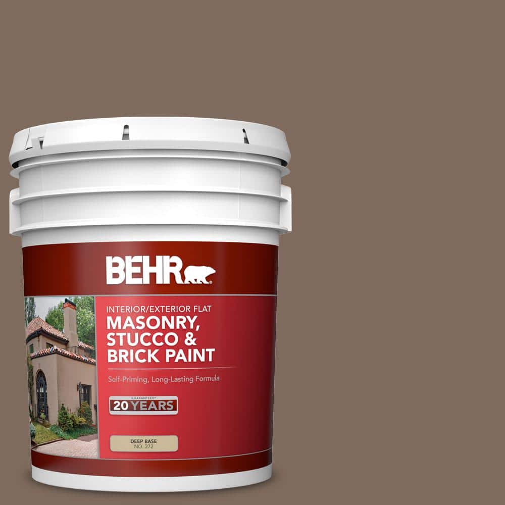 5 gal. #PPU5-03 Antique Earth Flat Interior/Exterior Masonry, Stucco and Br