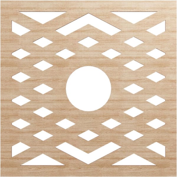 Ekena Millwork 0.25 in. x 5.75 in. x 22 in. Wood Medallion Moulding