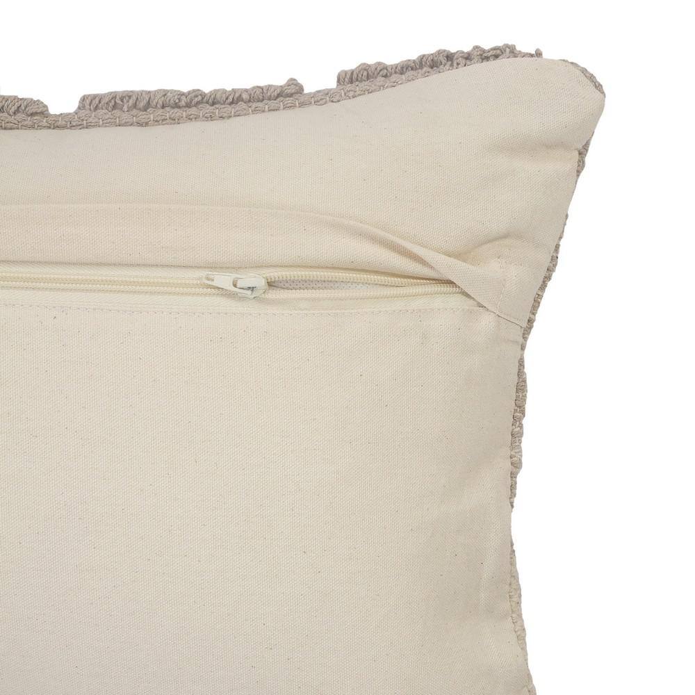 Gray Gradient Cotton Square Throw Pillow