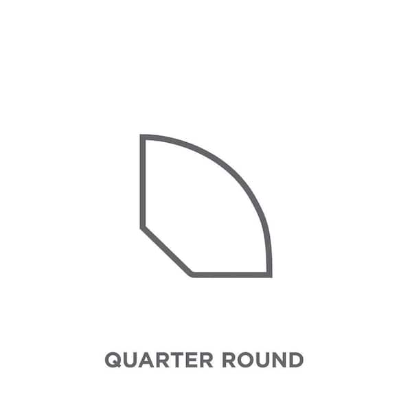 Sydney Victorian Oak 1.71 in. T x 0.71 in. W x 94 in. L Vinyl Quarter Round Molding