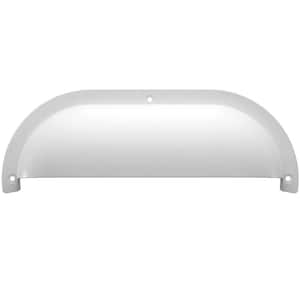 Shorebreaker 10 in. White Half Guard Accessory for Oval Outdoor Bulkhead Light Models 50402111 and 50404111