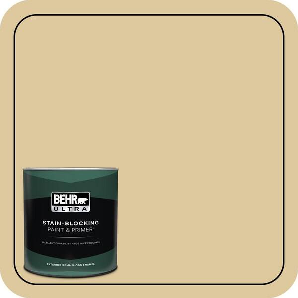 BEHR ULTRA 1 qt. #360E-3 Winter Garden Semi-Gloss Enamel Exterior Paint & Primer