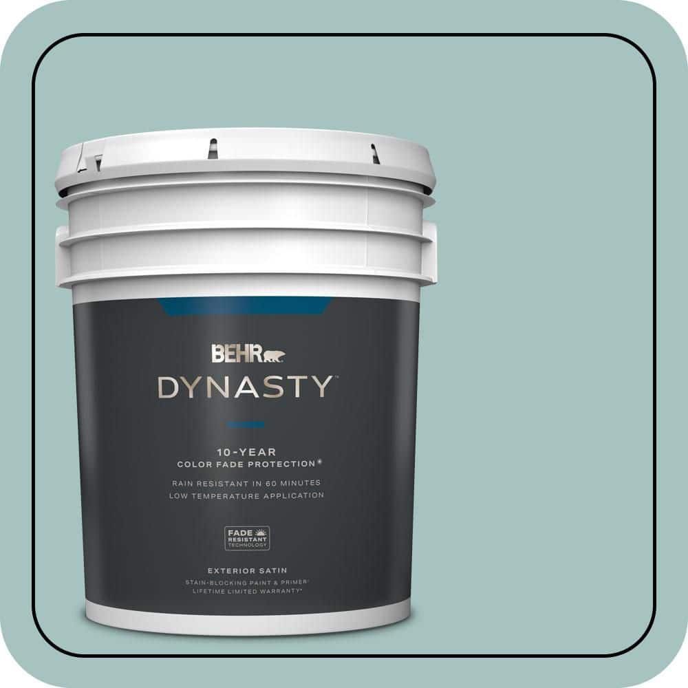 5 gal. #T17-08 Polished Aqua Satin Enamel Exterior Stain-Blocking Paint & Primer price history on PriceWatchPro