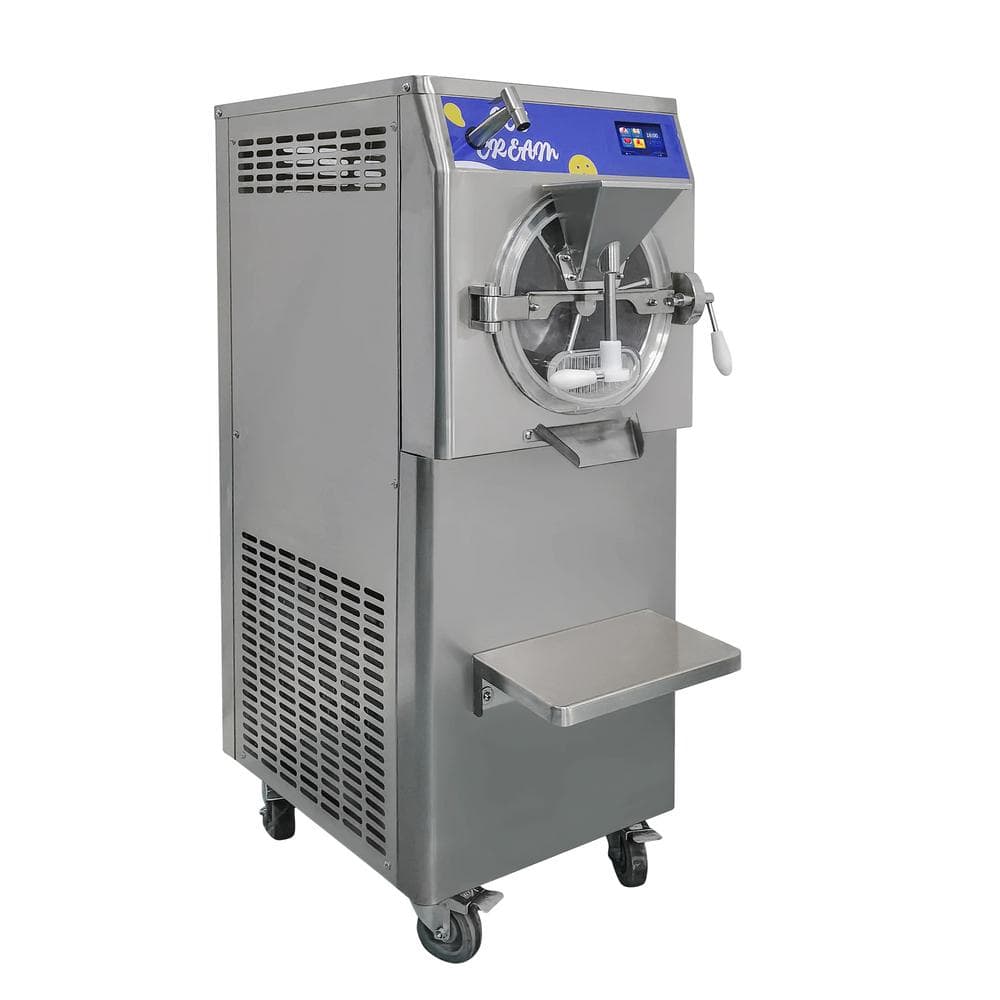 Mvckyi 12.7 qt. 5 in 1 Hard Ice Cream Maker in Stainless Steel with LCD Panel, Side Door, 12.7 Gal/H