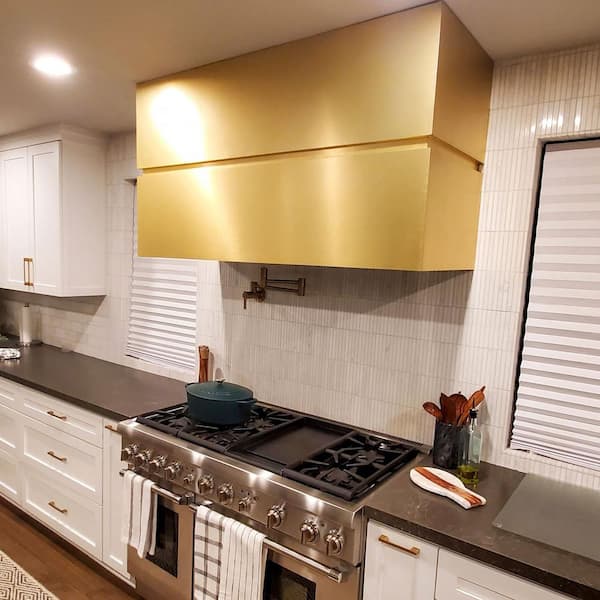 4ft. x 8ft. Laminate Sheet in. Aluminum with Brushed Brass Finish