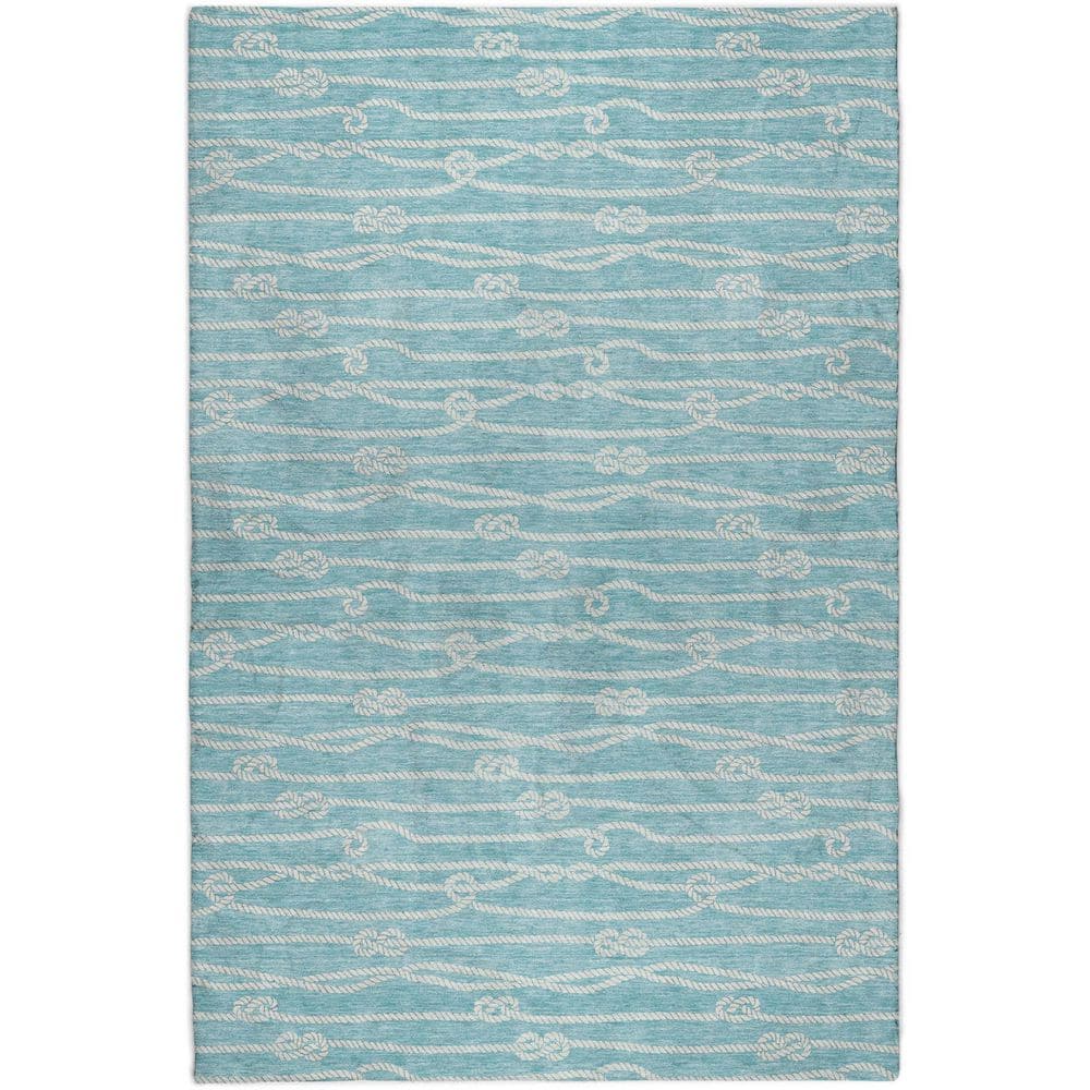 Addison Rugs Dream Shag Premium Machine Washable Abstract ADS152 Lagoon ...