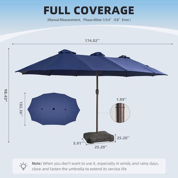10 foot patio umbrella with solar lights manual Best Choice Products 10ft LED Offset Hanging Outdoor Market w/ Adjustable Tilt Use it in the day and turn your outdoor dining area into a shaded lounge for family and friends 10 ft 360? Rotation Solar