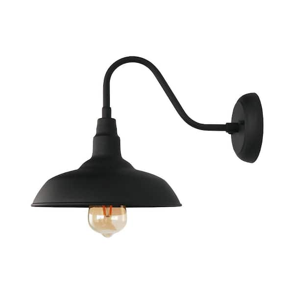 Unbranded Ardan Black Outdoor Hardwired Lantern Sconce