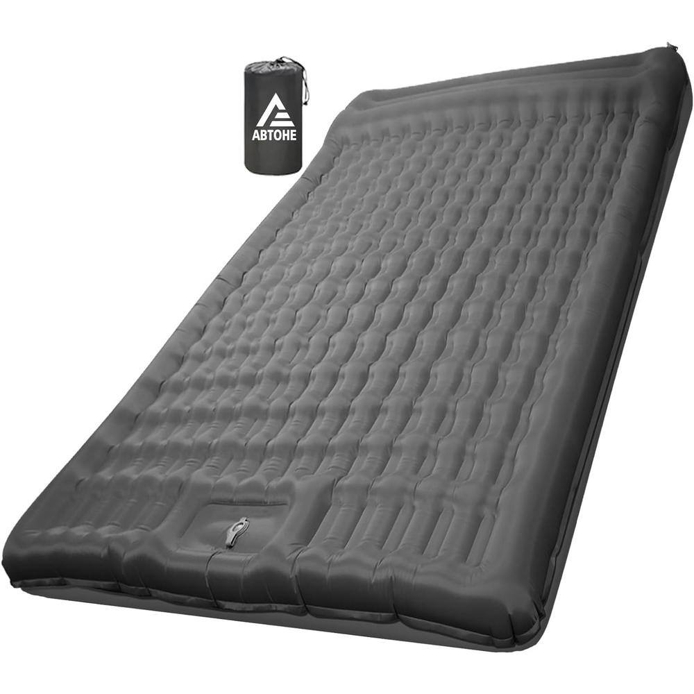 ITOPFOX TwinSize Nylon Sleeping Pad with Builtin Foot Pump for 2