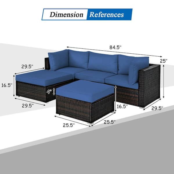 metal outdoor corner sofa set