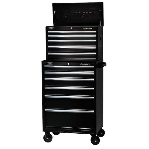 Husky 27 in. W 11-Drawer Tool Chest and Cabinet Set