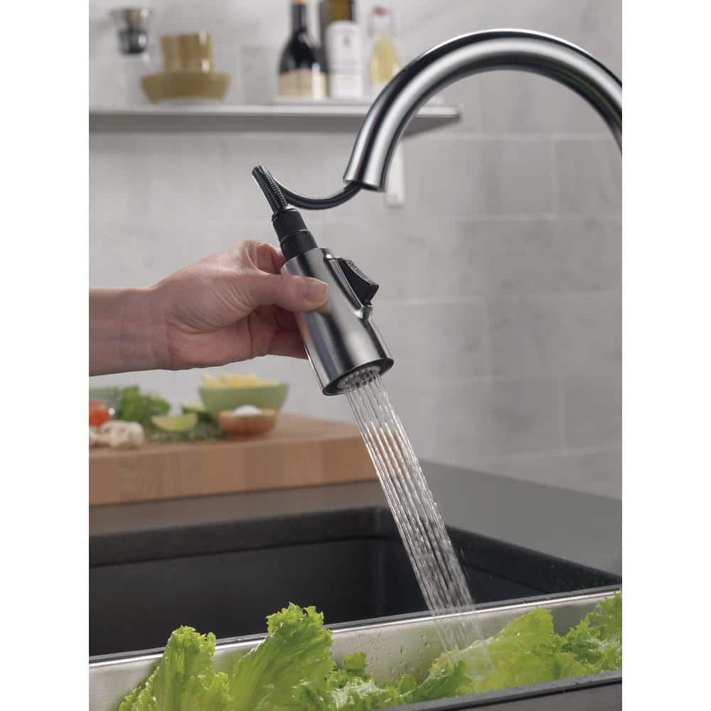 Arctic Stainless Steel Pull-Down Single Handle Kitchen Faucet