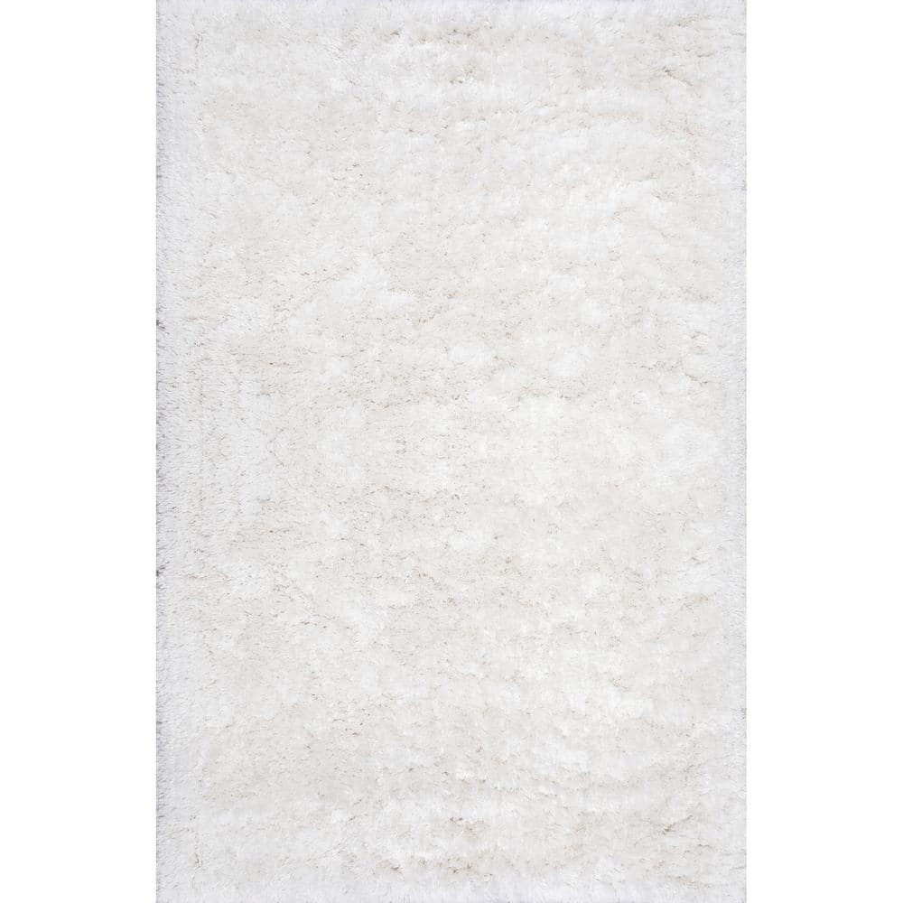 Ivory Bliss Tufted Handmade Shag Rug 4' x 6'