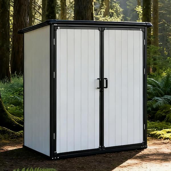 5 ft. x 3 ft. Resin Shed with Double Door (15 sq. ft. )