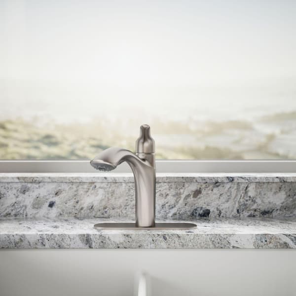 KOHLER Rival Single Handle Pull-Out Kitchen Sink Faucet with 2