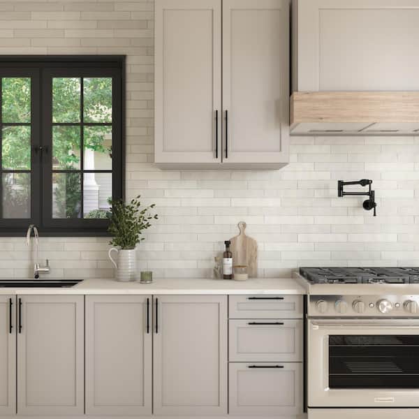 Farrier Andalusian Grey 2-1/2 in. x 15-1/2 in. Glazed Ceramic Wall Tile (8.16 sq. ft./case)