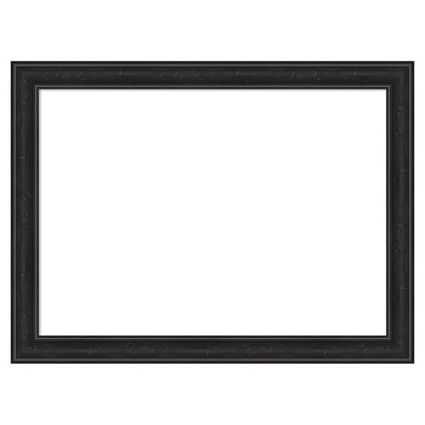 Amanti Art Shipwreck Black Narrow 32 in. x 24 in. Polystyrene Framed Dry Erase Magnetic Memo Board