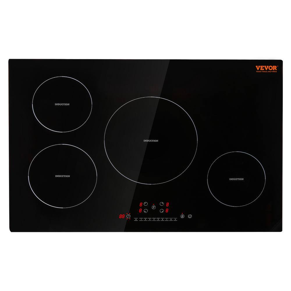 VEVOR 30'' Black Stainless Steel 4 Burner Induction Cooktop