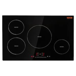 Electric Cooktop 30 in. 4-Burners Induction Stove Top 7500 Watt Built-in Magnetic Cooktop, Black