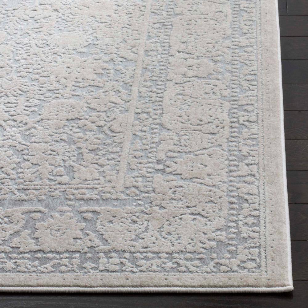 Reflection Beige/Cream 9 ft. x 12 ft. Border Distressed Area Rug - thumbnail 5