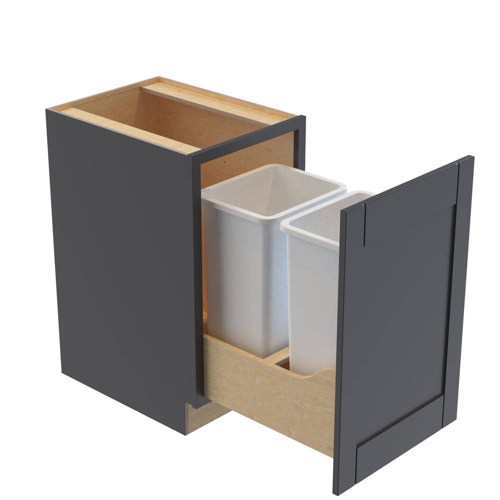 Washington 21 in. W x 24 in. D x 34.5 in. H Assembled Plywood Trash Can Kit