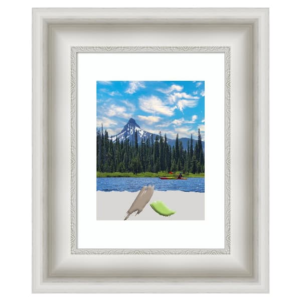 Amanti Art 11 in. x 14 in. Matted to 8 in. x 10 in. Parlor White Picture Frame Opening Size