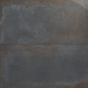 Angela Harris Fuller Black 11.81 in. x 23.62 in. Polished Porcelain Floor and Wall Tile (11.62 sq. ft./Case)