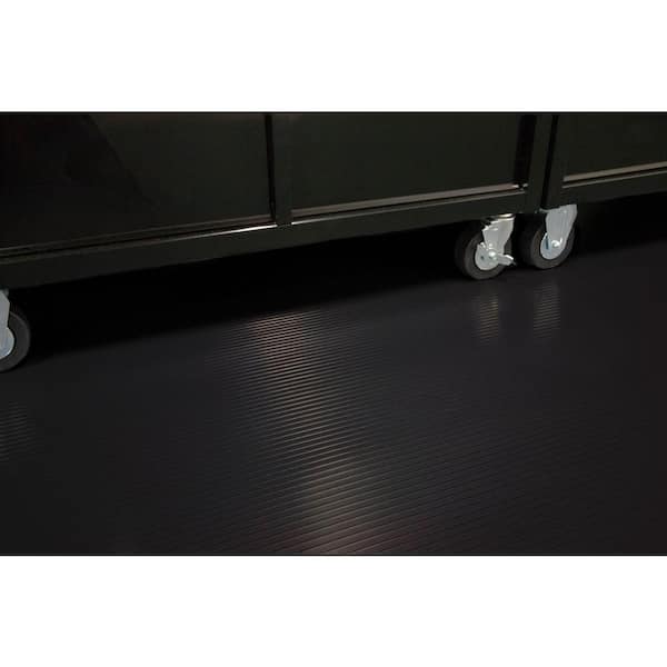 BLT G-Floor Garage Floor Runner Mat 30” x 24' Ribbed Pattern - Black or Grey