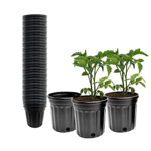 1/2 Gal Plastic Nursery Trade Pots 0.62 Gal./2.37 l/144 cu. in. (48-Pack)