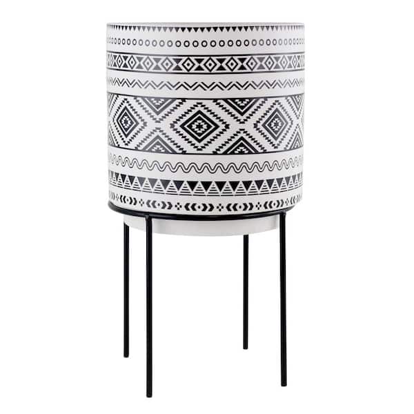 Aspire Home Accents 8 in. Dia Mateo Modern Ceramic Planter