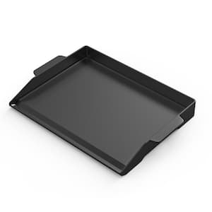 Cast Iron Cooking Griddle Pre-Seasoned Nonstick with Sidewalls for All Gas Grill and 4-Burner Range Oven 23 in. x 16 in.
