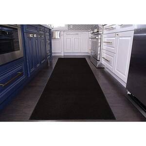 Solid Euro Black 31 in. x 20 ft. Your Choice Length Stair Runner