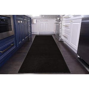 Solid Euro Black 31 in. x 11 ft. Your Choice Length Stair Runner