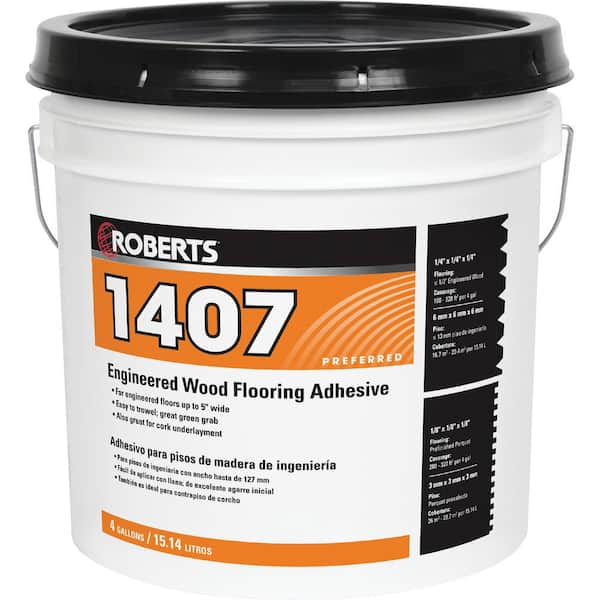 Roberts 1407 4 Gal. Engineered Wood Flooring Adhesive 1407-4