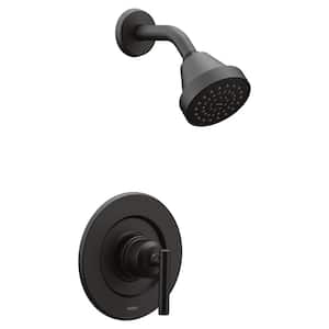 Gibson 1-Handle Posi-Temp Shower Only Faucet Trim Kit in Matte Black (Valve Not Included)
