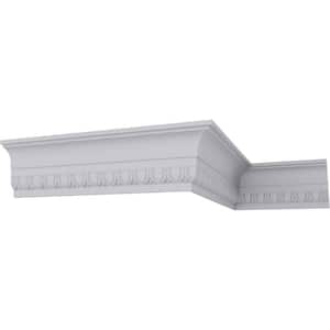 SAMPLE - 3-1/8 in. x 12 in. x 6 in. Polyurethane Egg and Dart Crown Moulding