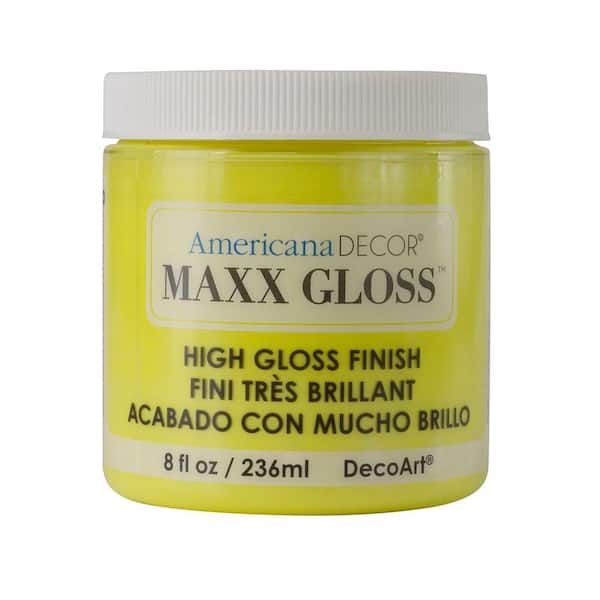 DecoArt Americana Decor Maxx Gloss 8 oz. Lemon Spritzer Paint