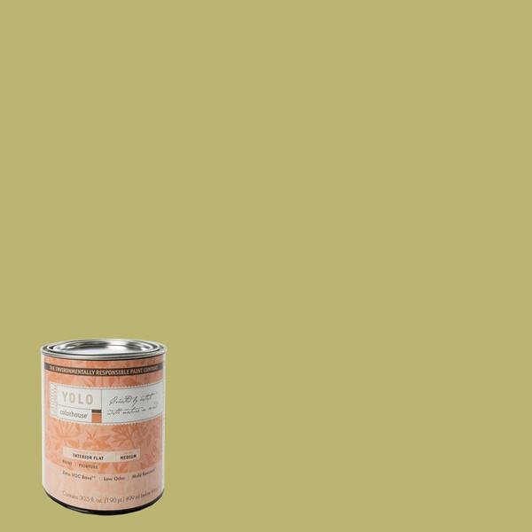 YOLO Colorhouse 1-Qt. Leaf .04 Flat Interior Paint-DISCONTINUED