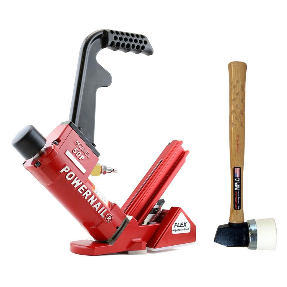 Pneumatic 18-Gauge Flex Hardwood Flooring Cleat Nailer