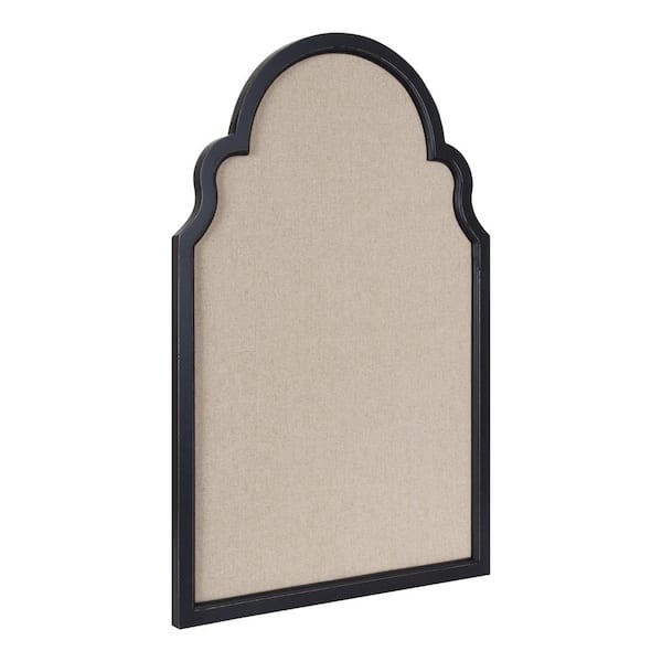 Hogan 36.00 in. H x 24.00 in. W Rustic Arch Black Pin Board