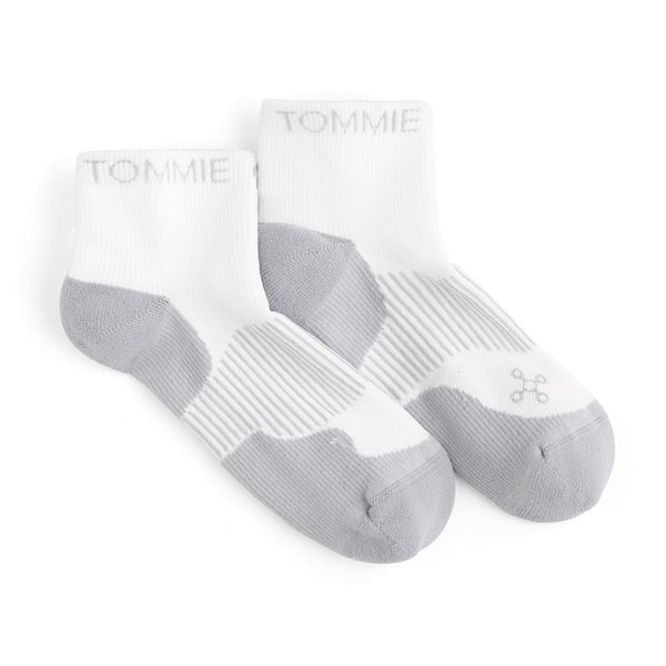 Tommie Copper 9-11.5 White Men's Athletic Ankle Sock