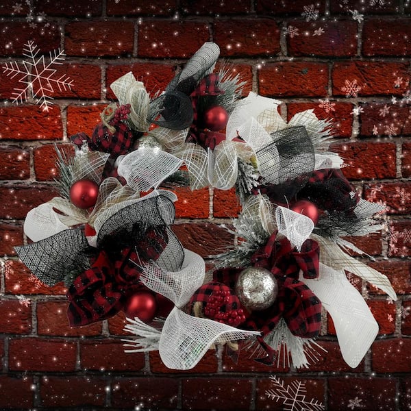 Small Wreaths for Christmas Decor Mesh Ribbon for Wreaths All Colors Led  Outdoor Wreath Front Door