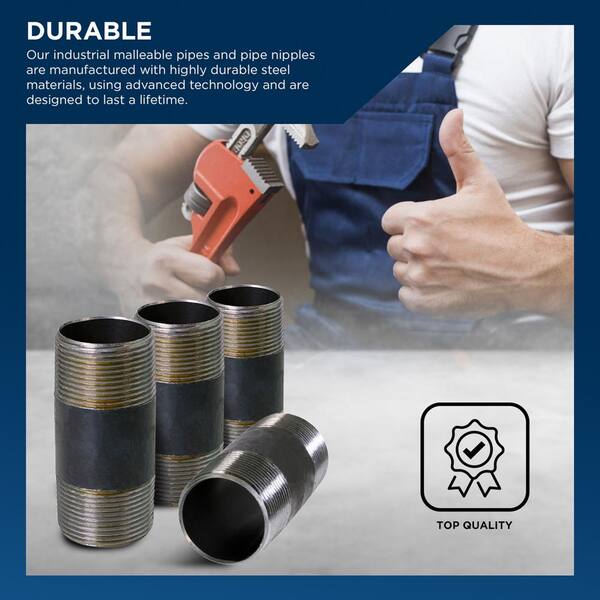 Kit De Raccords Filetés En Fonte Malléable Noire – 10 Pièces 1-1/4" – Neuf Sous Emballage