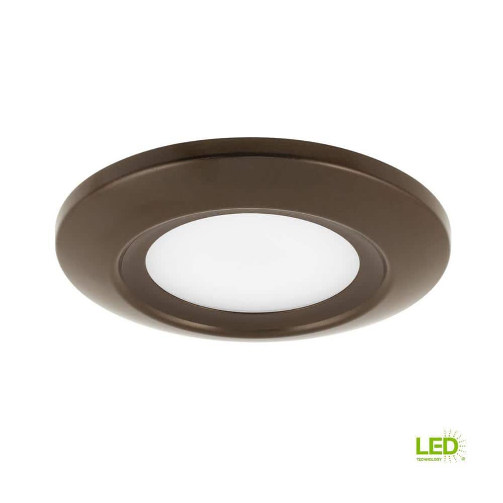 Antique Bronze Indoor/Outdoor LED Flush Mount Light