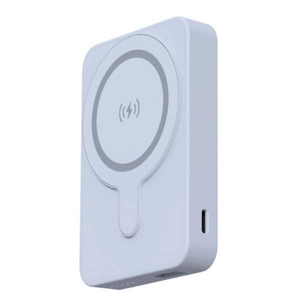 Power Bank-5000mah Magsafe-Credit Card Holder, Coral Blue