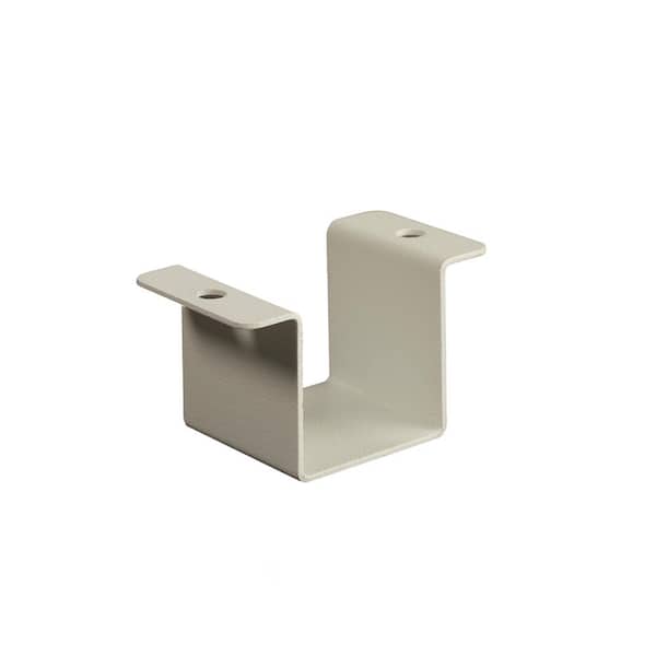 FORTRESS Al13 Home Rail 1.34 in. H x 2.6 in. W Matte White Aluminum Cap Rail Clip (Bag of 4) Stair Railing Kit