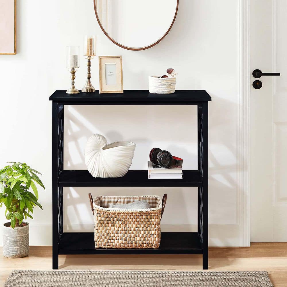 【JSF】PSF SIDETABLE Basicwise 13 in. W White End or Sofa Side Table With Wooden