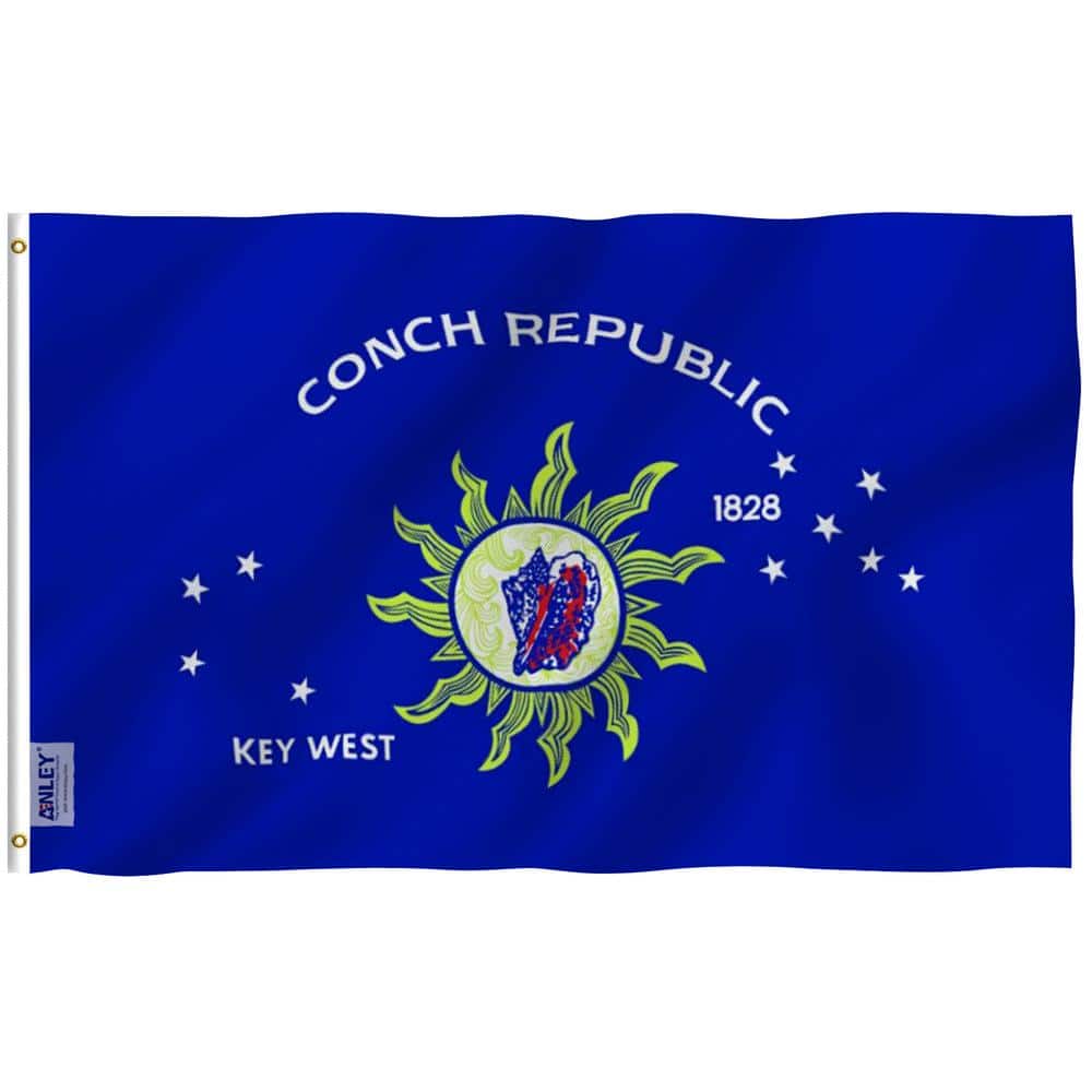 Fly Breeze 3 ft. x 5 ft. Polyester Conch Republic Flag 2-Sided Flags Banner