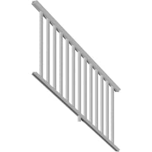96 in. Providence Stair Rail Kit with Reinforcements 18 Balusters Screws Hardware and Crush Blocks Stair/Rake Section