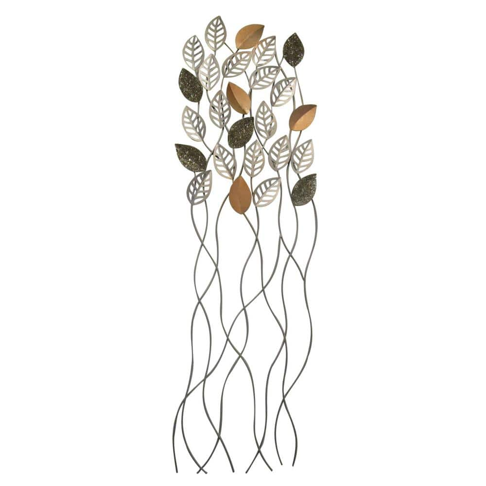 Evergreen 40 In Leaves Copper Metal Trellis ZQ47M1803 The Home Depot